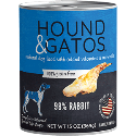 Hound & Gatos 98% Rabbit Canned Dog Food 13oz - 12 Case Hound & Gatos, Rabbit, Canned, Dog Food, hound, gatos, hound and gatos